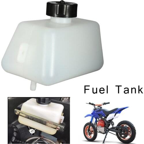 1L White Body Black Cap Plastic Motorcycle 43 47 49CC Petrol Fuel Tank For Mini Moto Pit Dirt Bike Dirtbikes Filter
