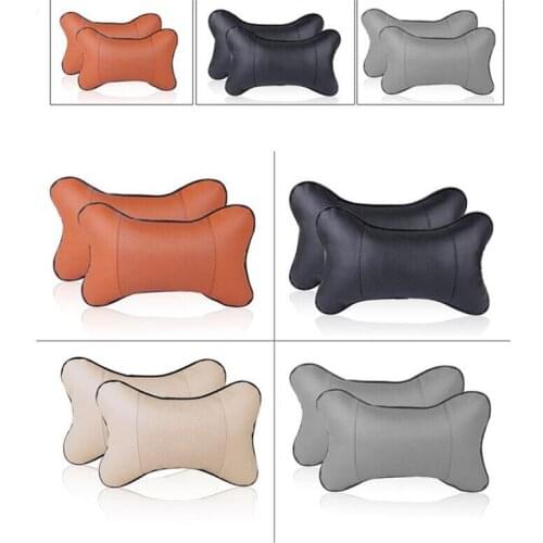 2PCS Car Neck Pillows Pu headrest backrest cushion Auto Safety Accessories for Great Wall Haval Hover H3 H5 H6 H7 Chery A1 A3
