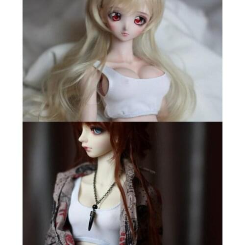 D01-P588 children toy 1/3 1/4Doll Accessories BJD/SD clothes White imitation dyed small corset vest underwear 1pcs