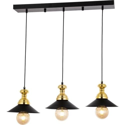Eray Lighting ERY 3729-23-03-S Yellow Black Row 3 pcs Chandelier