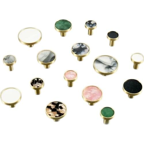 European Brass Door Knobs and Handles for Kitchen Cabinet Copper Furniture Handles Drawer Pulls Ink Wash Wall Hanging Hooks