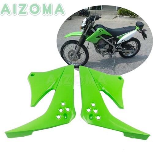 Dirt Racing Bike Motorcycle Front Radiator Shrouds Cover For Kawasaki KLX 150 Supermoto Oil Fuel Tank Guards Side Protector