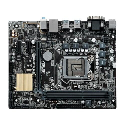 Used,Asus B150M-K D3 Desktop Motherboard B150 Socket LGA 1151 i7 i5 i3 DDR3 32G SATA3 Micro-ATX