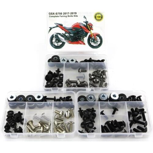 Fit For Suzuki GSX750S 2017 2018 2019 Motorcycle Complete Full Fairing Bolts Kit Steel Speed Nuts Covering Screw Clips