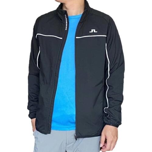 Mens Golf Windbreaker Jacket Zipper Windbreaker Sportswear Autumn 2021 New