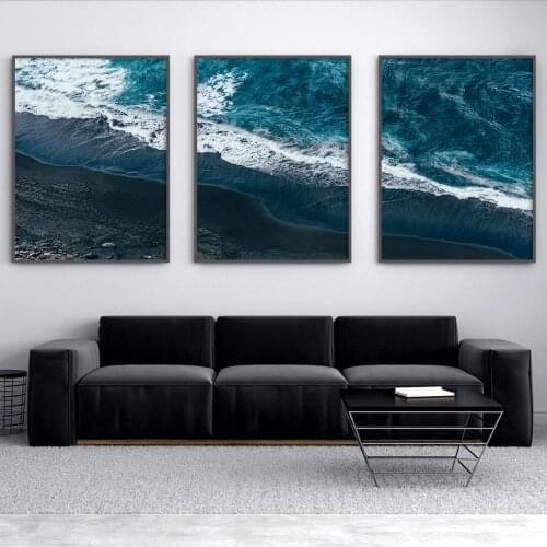 Ocean Print Set of 3 Prints Gallery Wall Set Beach Print Ocean Art Large Wall Art Set Wall Art Sunset Waves Print Beach Pier