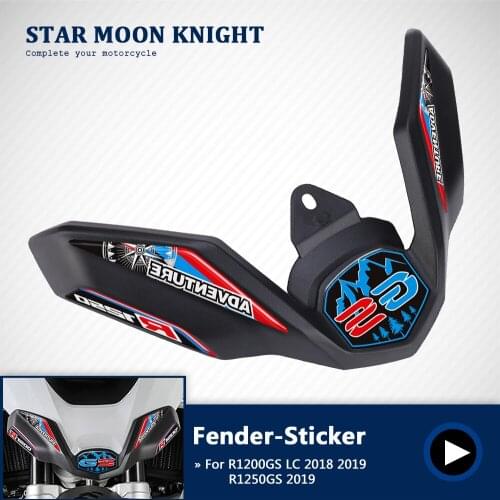 Motorcycle Stickers Decal For BMW R1200GS LC ADV R1250GS Adventure Front Beak Fairing Extension Wheel Extender Cover GSA 18 2019