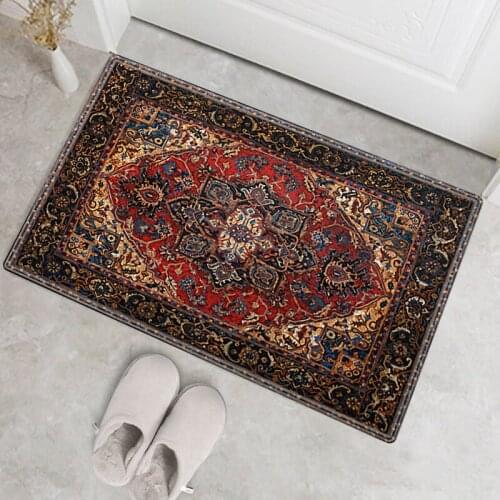 Living Room Kitchen Non-Slip Carpet Entrance Door Mat Entrance Carpets Hallway Mat Persian Carpet Pattern Rugs For Bedroom