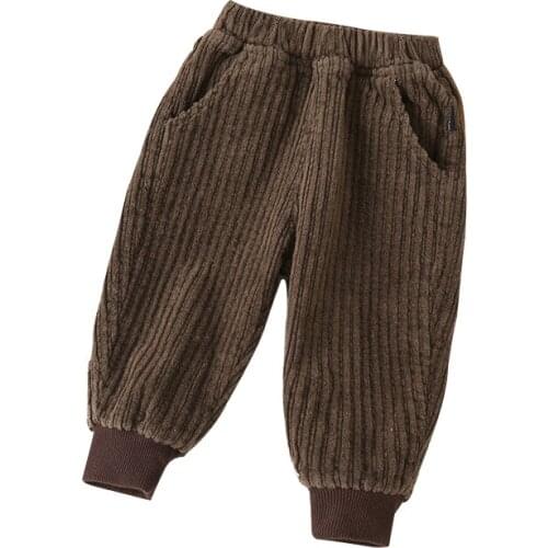 Autumn Childrens Clothing Boys 2020 New Childrens Corduroy Casual Pants Baby Boys Children Solid Color Trousers