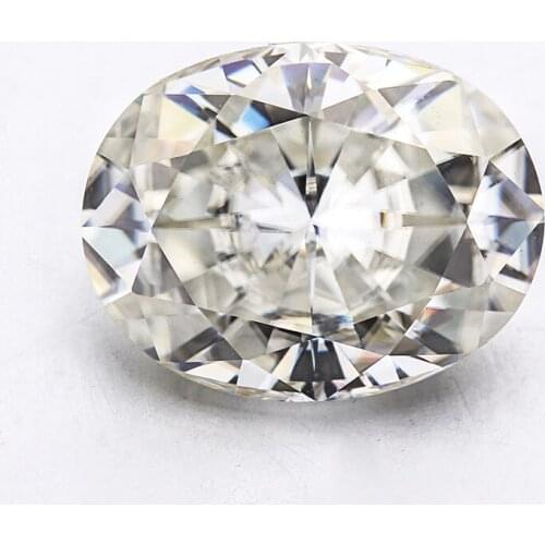 Oval shape brilliant cut 4x6m IJ color moissanites gemstone for wedding ring