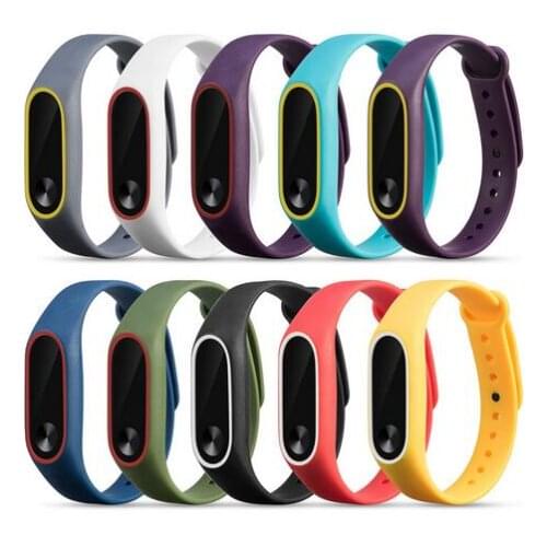 200pcs Watch Strap Watch Band Light Silicon Wrist Strap WristBand Bracelet Replacement For XIAOMI MI Band 2 Miband 2 watch Strap