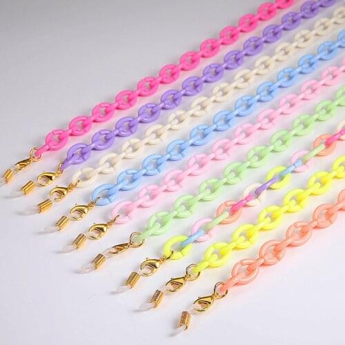 Teamer Acrylic Sunglasses Chain Women Fashion Eyeglasses Accessories Glasses Chains for Girl Lanyard Anti-slip Mask Holder Cords