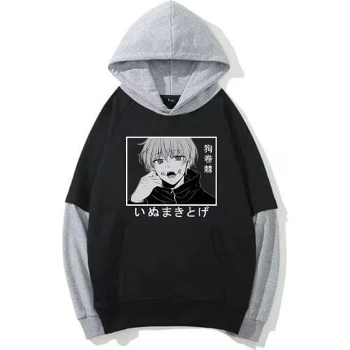 Anime Jujutsu Kaisen Hoodies Unisex Cool Boy Print Streetwear Loose Pullover Hip Hop Harajuku Sweatshirt Tops