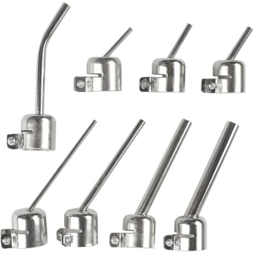 850/852 Series Hot Air Gun Nozzle Lengthen Type 45 Degree Tilt BGA Nozzle Welding Accessories For YIHUA SAIKE LUKEY 850 852D