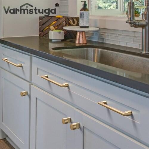 VARMSTUGA Gold Handles for Furniture Cabinet Knobs and Handles Kitchen Handle Cupboard Pulls Drawer Knobs Cabinet Pulls