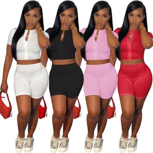 Shorts sets two piece set women 2 pieces sets women outfits tops female 2021 wholesale clothes summer shorts sexy suits