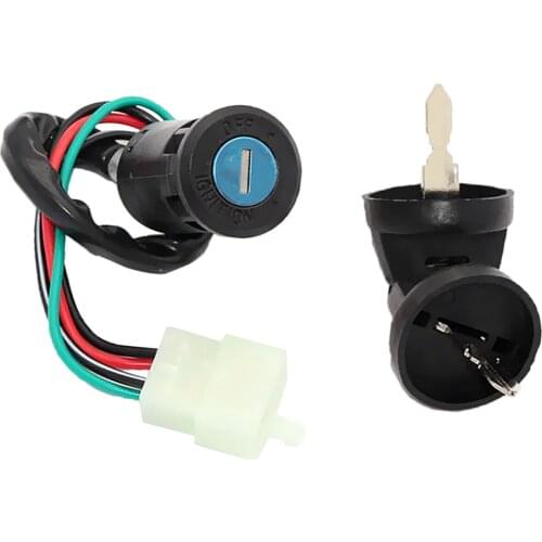 4 Pin Wire Ignition Key Switch For Chinese Quad 4 Wheeler ATV Go Kart TAOTAO Sunl Roketa Kazuma 50cc 70cc 90cc 110cc 125cc