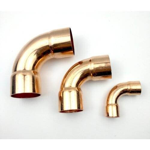5/8" 16 mm 90 degree copper Long radius elbow brass fitting refrigeration parts air condition fittings pipe fitting