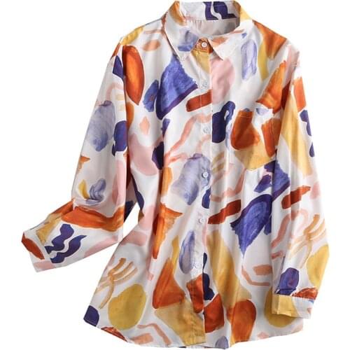 AIBODUO Printed Blouses