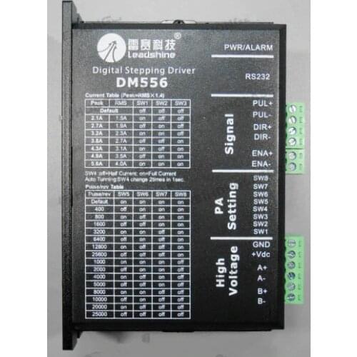 Free Shipping Leadshine DM556 2 Phase Stepper Motor Driver 5.6A 50VDC