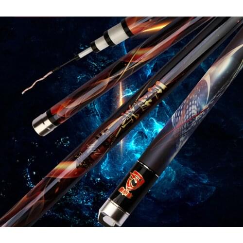 Large fish rod 3.6 meters - 10 meters taiwan fishing rods carbon rods heavy fishing super hard 19 tone long section