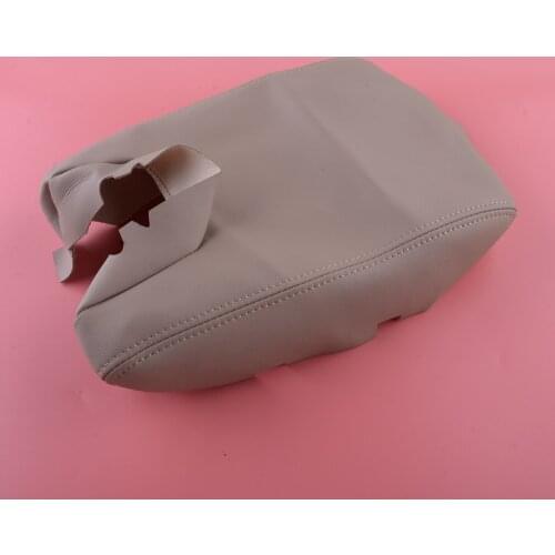 Beige Car Interior Central Console Lid Armrest Cover Protector Microfiber PU Replacement Fit for Acura TL 2009 2010 2011 2012