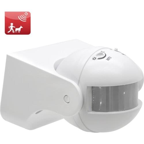 Motion Sensor 110v~240v Motion Detector Automatic Infrared PIR Sensor 180 Degree Rotating IP44 Outdoor Timer Light Switch
