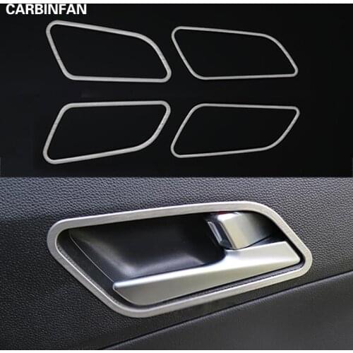 Stainless steel Interior door bowl decoration car door interior door panel trim accessories For Hyundai Creta ix25 2015-2018
