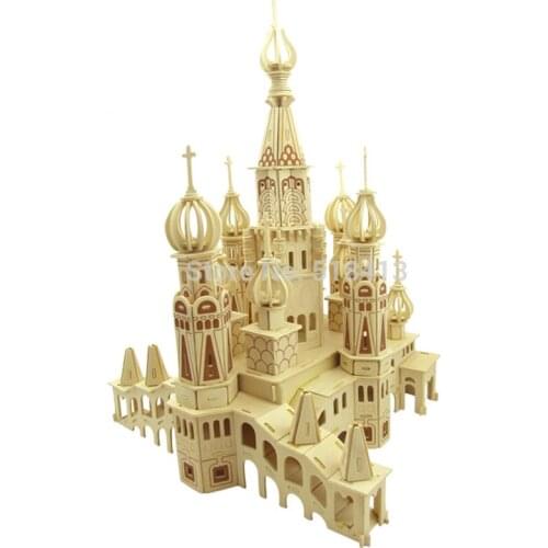 Wooden Jigsaw Puzzle Toy Building Toys St Petersburg Unisex Construction 3d Hot Sale 2021