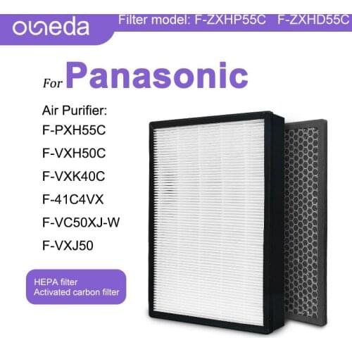 For Panasonic F-PXH55C F-VXH50C F-VXK40C F-41C4VX F-VC50XJ-W Exhaust Filters F-ZXHD55C Filter Charcoal F-ZXHP55C Hepa Filter Kit