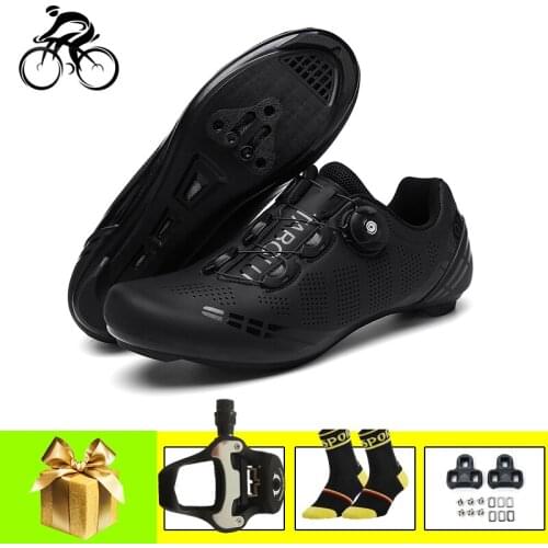 Road Cycling Shoes Add Pedals Zapatillas Ciclismo Self-locking Breathable Riding Bicycle Senakers Wear-resistant Unisex Footwear