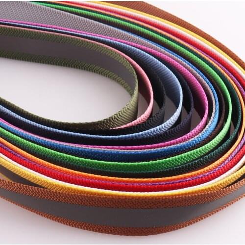 5 yards 20mm nylon webbing Fluorescence ribbon 17 colors Polyester Webbing purse strap for Pet Collars Leash clothes Sportswear