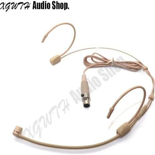 Headband Head Wearing Headset Microphone Mini 3 Pin 3-Pin XLR Cardioid Dynamic Mic for AKG Samson Wireless Bodypack Profession