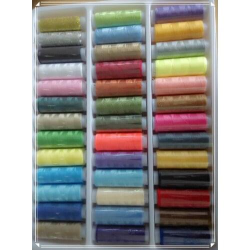 Hot New Polyester Sewing Machine Thread for Sewing ,Quilting DIY ,200 Yards*39 Mixed Colors , 40s/2 spool , Free Shipping