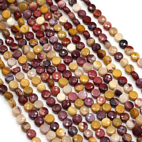 Fine AAA 100% Natural Stone Semi-precious Stone Oblate Faceted Beaded Egg Yolk for DIY Necklace Bracelet Making Jewelry 36cm