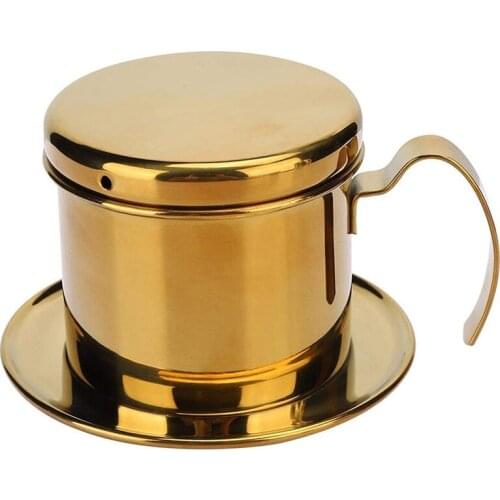 Stainless Steel Coffee Maker for Coffee Lovers, Vietnamese Style, Coffee Drip Filter,Coffee Dripper for Family/Kitchen