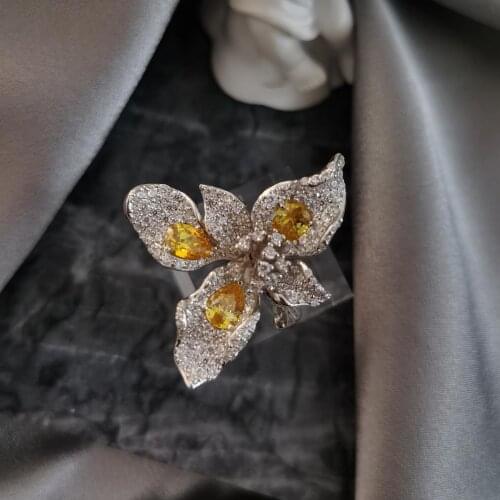 2021 Silver New Fashion Temperament Same Handmade Cloth Qi Lati Lace Small Fragrance Pearl Ring For Women Exquisite Jewelry Gift