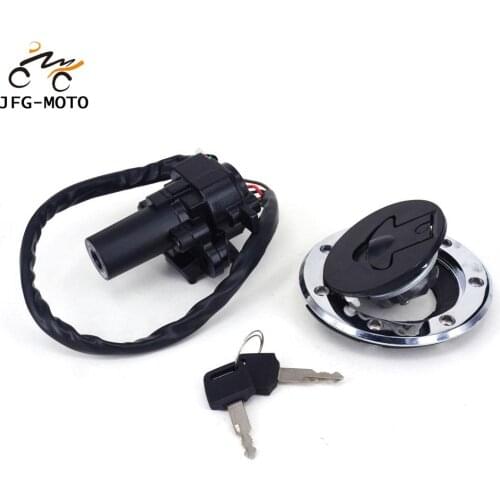 Motorcycle Lock Set Ignition Switch Fuel Gas Tank Cap Seat Lock Keys For KAWASAKI ZR400 ZZR400 ZXR750 ZX900 Ninja ZX9R ZX7R