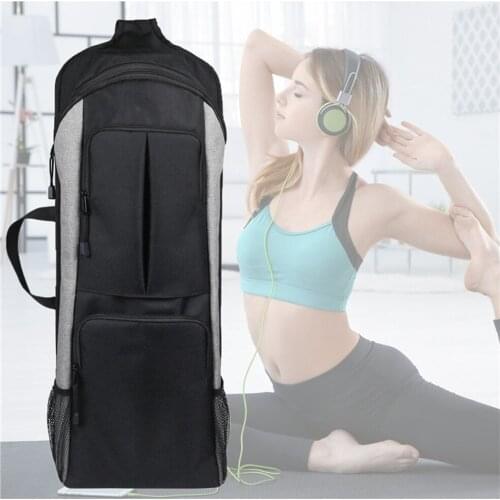 Yoga Mat Bag Zipper Waterproof Gym Storage Handbag Luggage Backpack Pad Fitness Body Building Sports Pack Dance Mats Case X584D