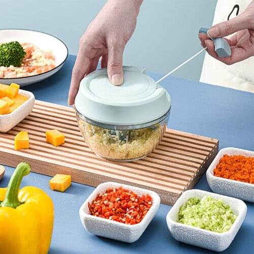 Multi-Function Hand-Pulled Garlic Machine Meat Grinder Mini Food Machine Kitchen Gadgets And Accessories Cooking Accessories