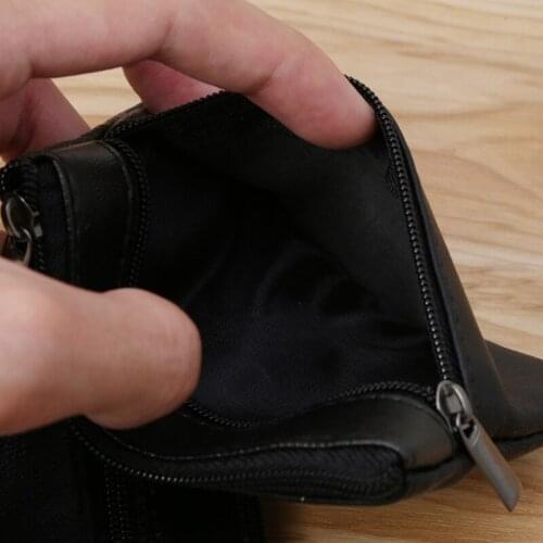 Soft Men Women Card Coin Key Holder Zip Leather Wallet Pouch Bag Purse Gift New