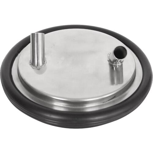 Stainless Steel Material Milk Bucket Pail Lid Gasket Cover W/2 Exit