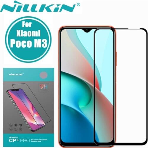 Nillkin Anti-Explosion CP+ Pro Full Cover Screen Protector Tempered Glass for Xiaomi Poco M3 Screen