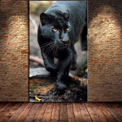 New AB diamond embroidery mosaic Modern animal art black panther diamond paintings drill stitch cross rhinestone of picture art