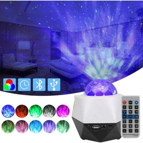 Starry Sky Projector Lamp LED Projection Lamp Multi-angle Rainbow Circle Starry Sky LED Night Light USB Charging Projection Lamp