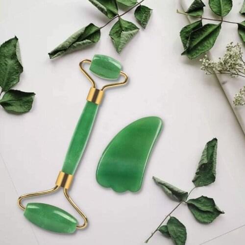 Facial Massager Roller Plate Board Jade Stone Slimming Face Lifting Massage Scraping Skin Board Eye Face Neck Thin Tool