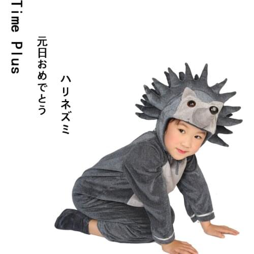 Luxury Hedgehog Cosplay Costume For Kids Game Role Playing Childrens Halloween Cos Set Boy Hat + Cloth + Shoes New Year Gifts