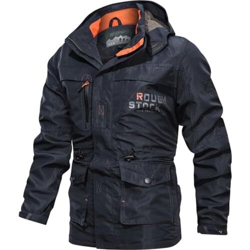 Outdoor Soft Men Windproof Jackets Quick Dry Breathable Soft Camping Jacket Hooded Men Casual Plus Size Jacket