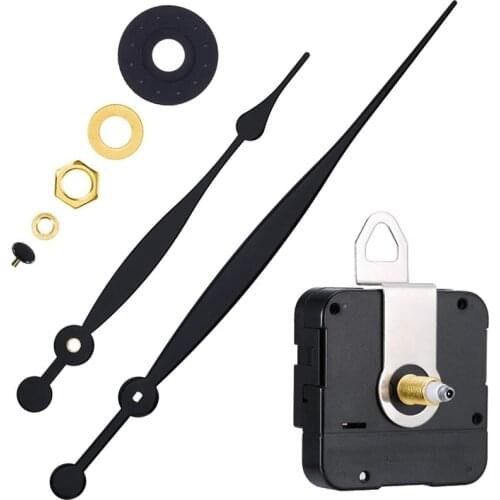High Torque Quartz Clock Movement Replacement Parts with 208 Mm/ 8.2 Inches Long Spade Hands and Hanger (20 Mm)