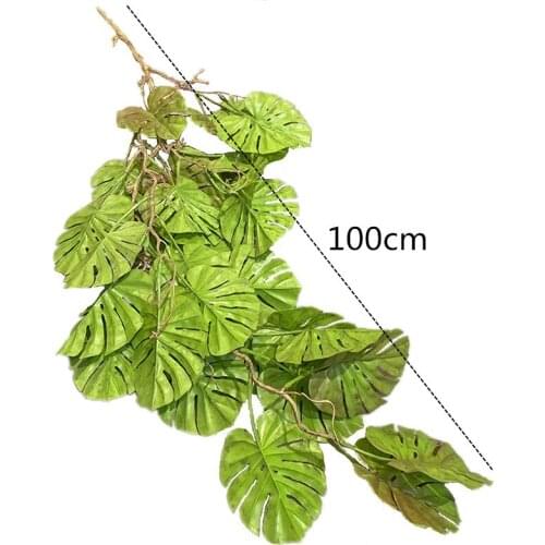 1M Artificial Green Eucalyptus Garland Leaves Vine Fake Vines Rattan Artificial Plants Ivy Wreath Wall Decor Wedding Decoration